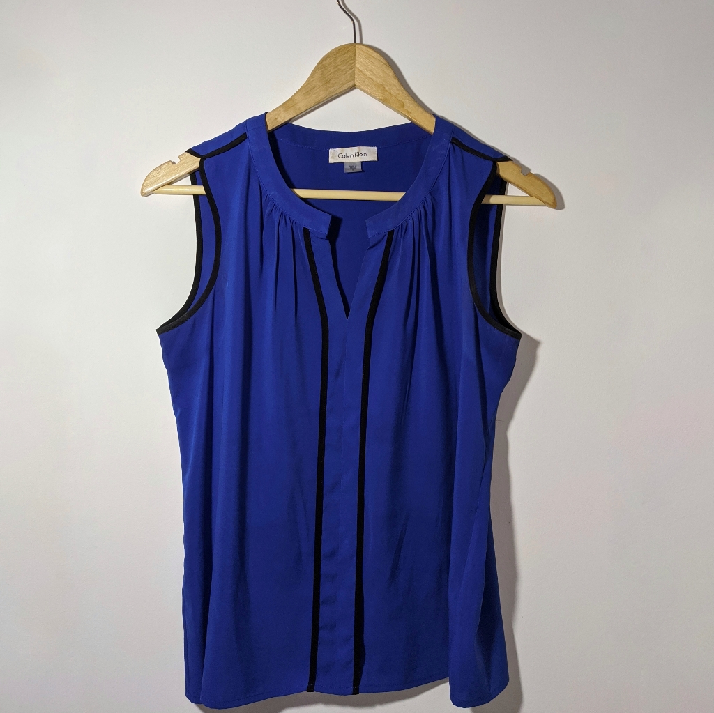 Blue Suiting Shell